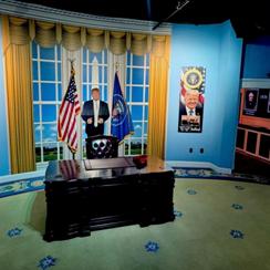 Replica presidential office exhibit at a Branson attraction